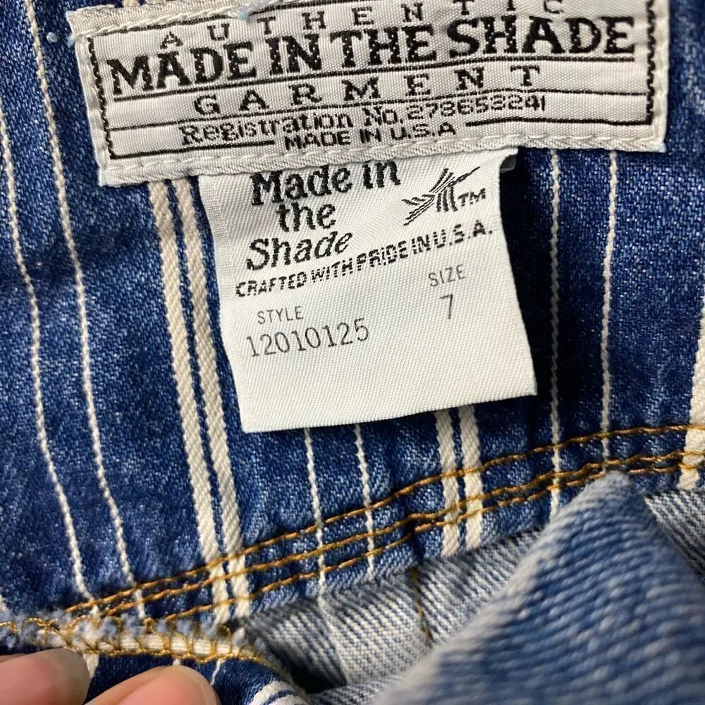 Vintage Authentic Made In the Shade Jean Skirt Size 7